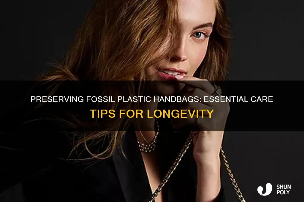 how to care for fossil plastic hand bags