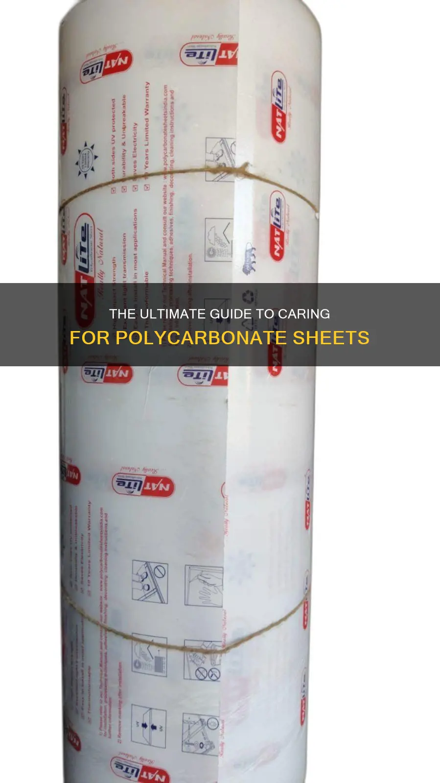 how to care for polycarbon plastic sheet