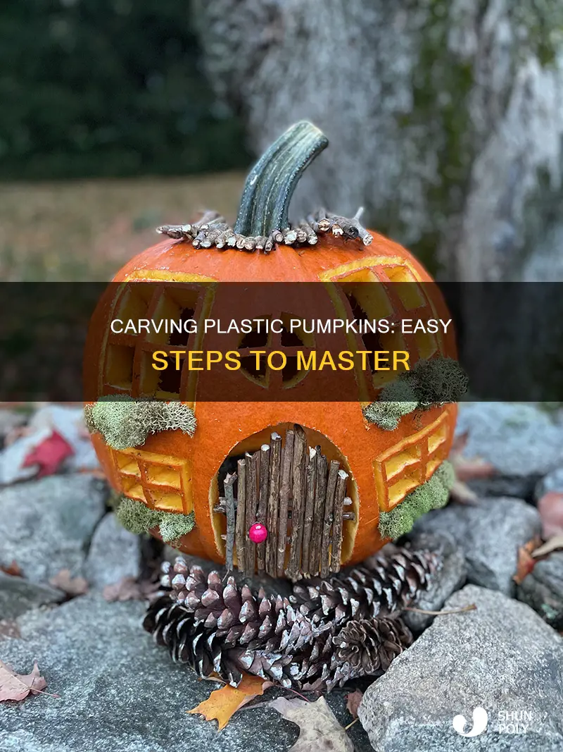 how to carve a plastic pumpkin