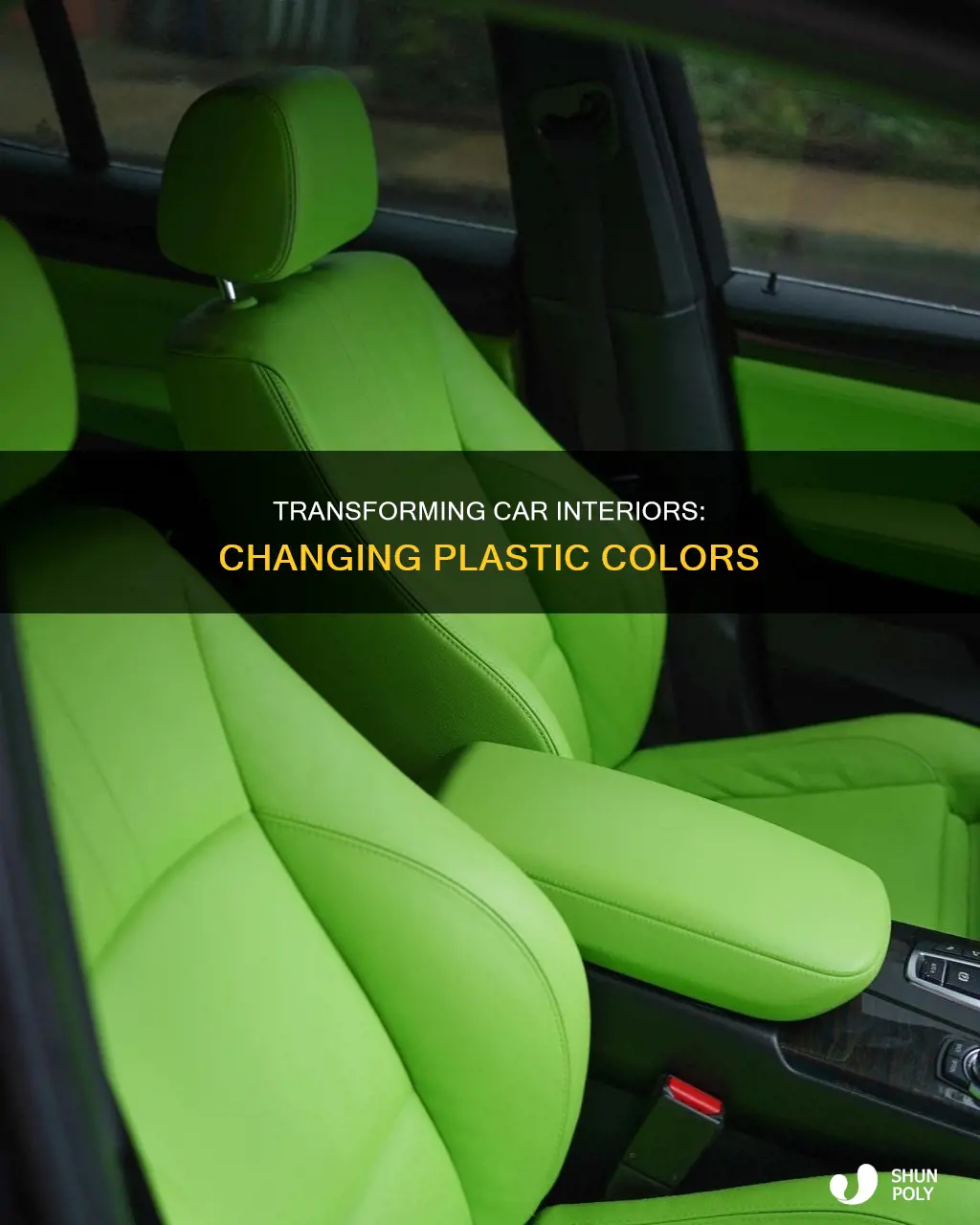 how to change car plastic interior color