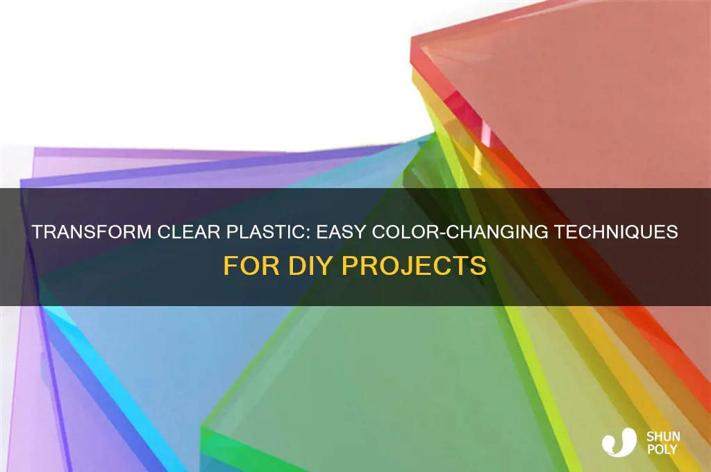 how to change color of clear plastic