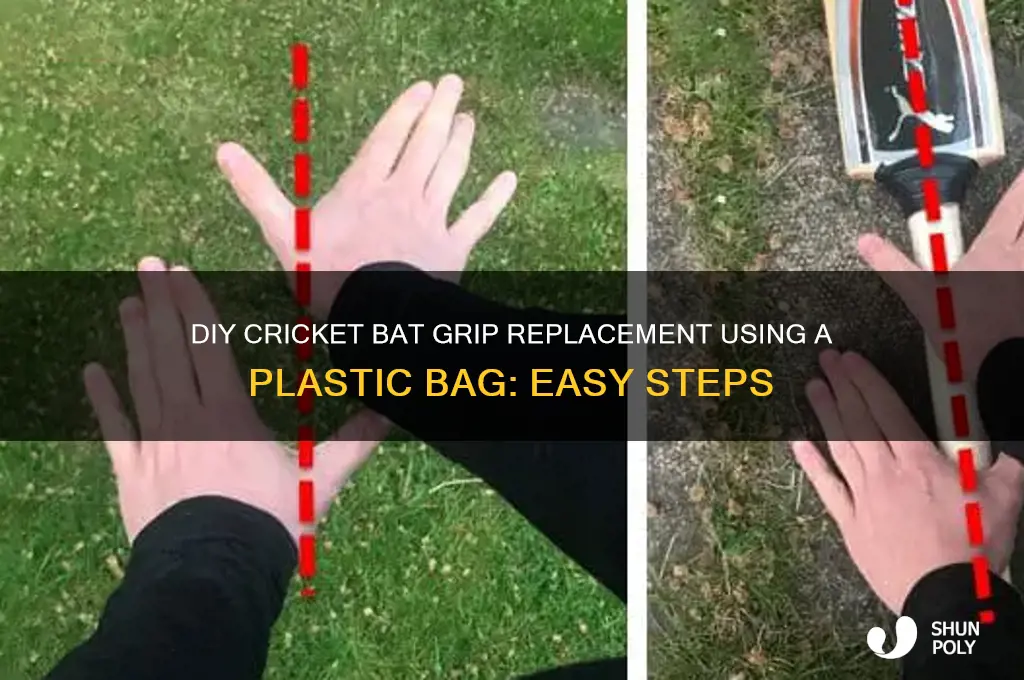 how to change cricket bat grip with plastic bag