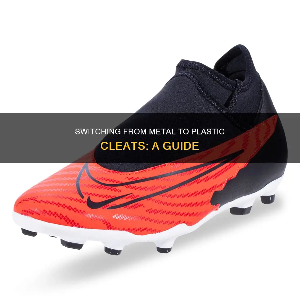 how to change metal cleats to plastic