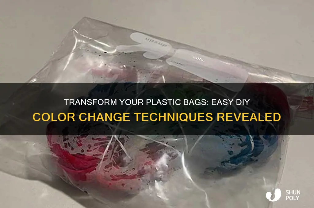 how to change the color of a plastic bag