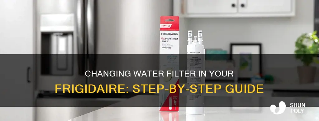 how to change water plastic frigidaire refrigerator