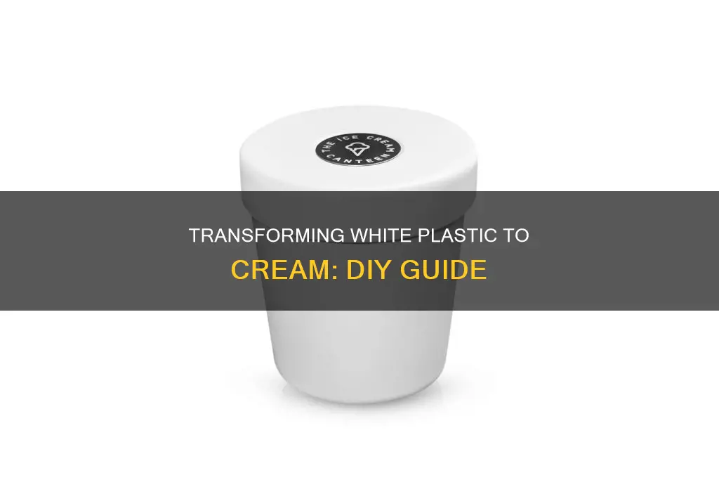 how to change white plastic to cream