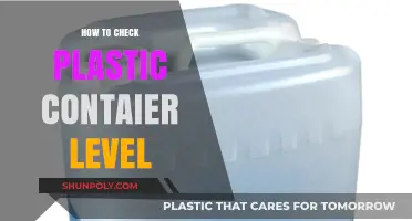 Checking Plastic Container Levels: Easy and Effective Ways