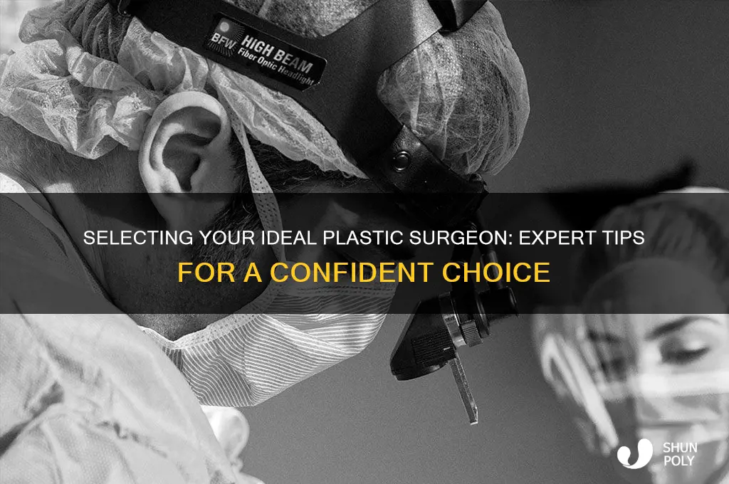 how to choose the best plastic surgeon