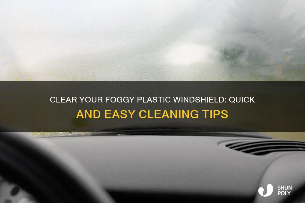 how to clean a foggy plastic windshield