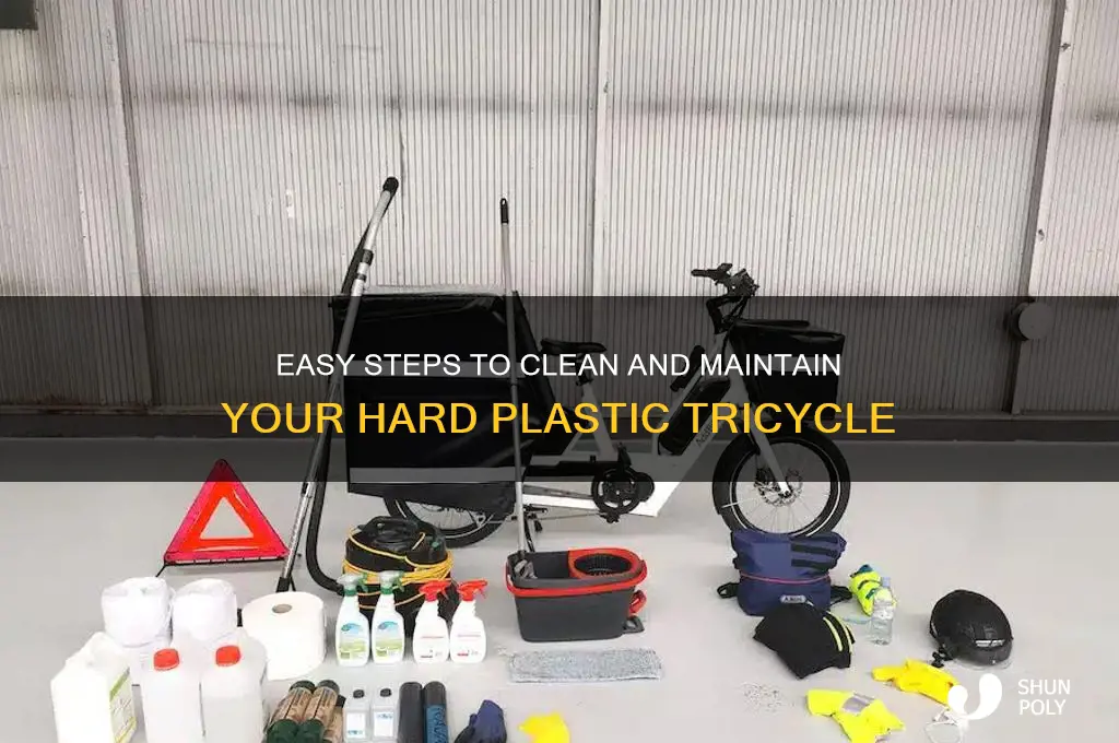 how to clean a hard plastic tricycle