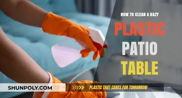 Restore Clarity: Easy Steps to Clean Your Hazy Plastic Patio Table