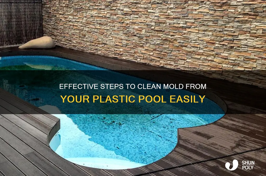 how to clean a mold plastic pool