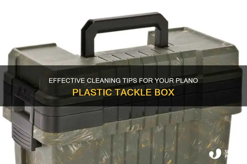how to clean a plano plastic tackle box