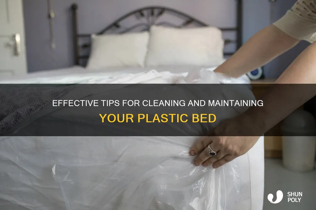 how to clean a plastic bed