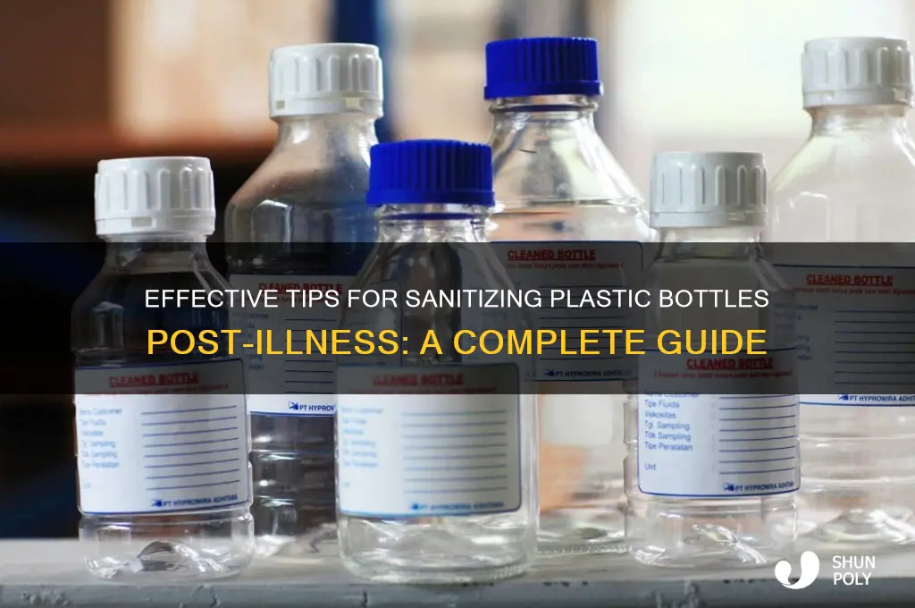 how to clean a plastic bottle after being sick
