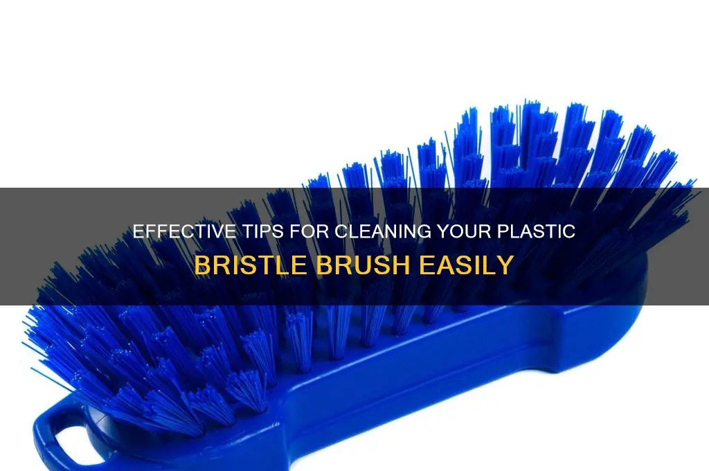 how to clean a plastic bristle brush