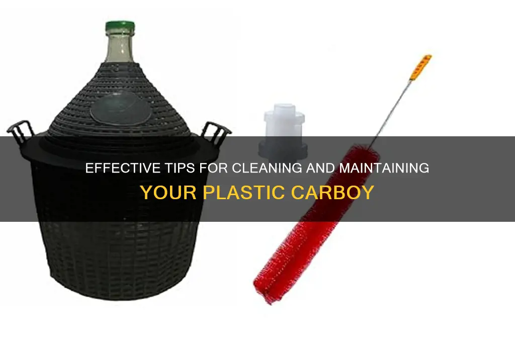 how to clean a plastic carboy