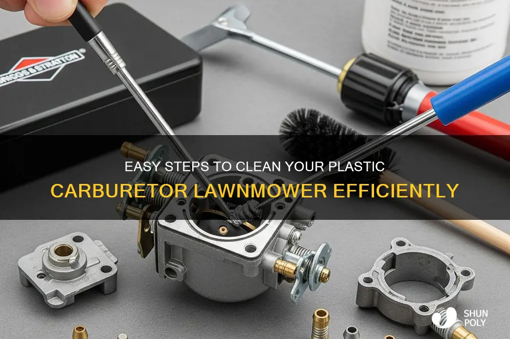 how to clean a plastic carburador lawnmower