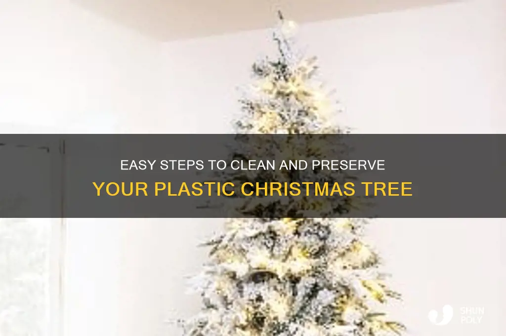 how to clean a plastic christmas tree