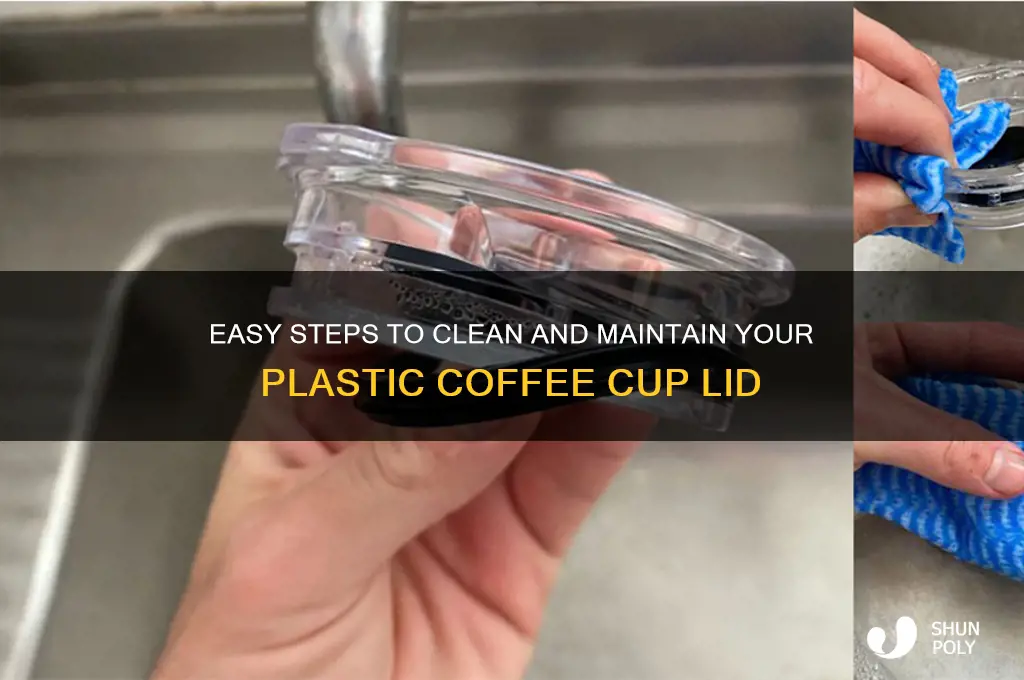 how to clean a plastic coffee cup lid