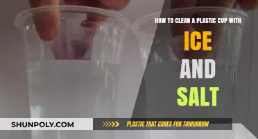 Effortless Plastic Cup Cleaning: Ice and Salt Hack Revealed