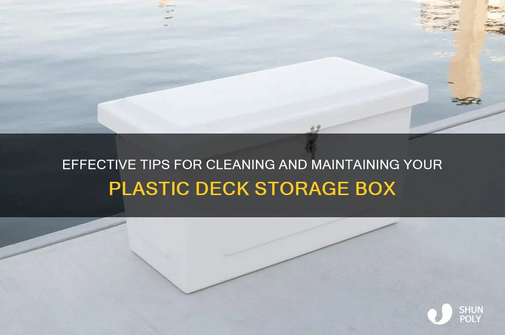 how to clean a plastic deck storage box