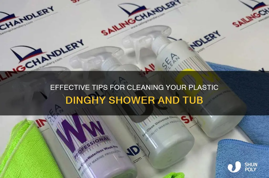 how to clean a plastic dingy shower and tub