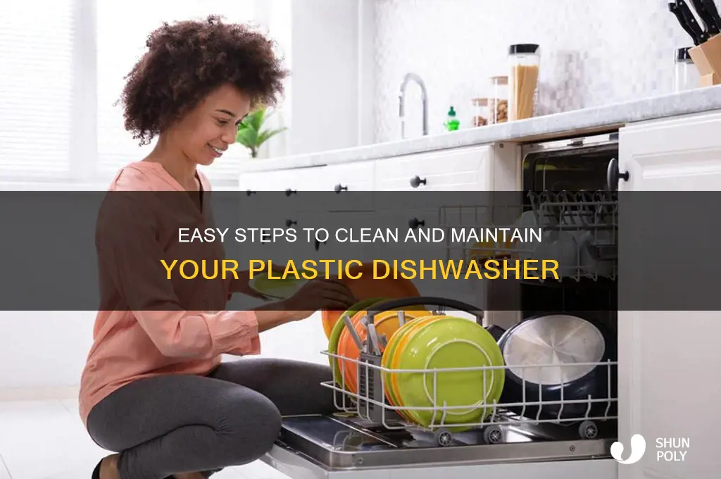 how to clean a plastic dishwasher