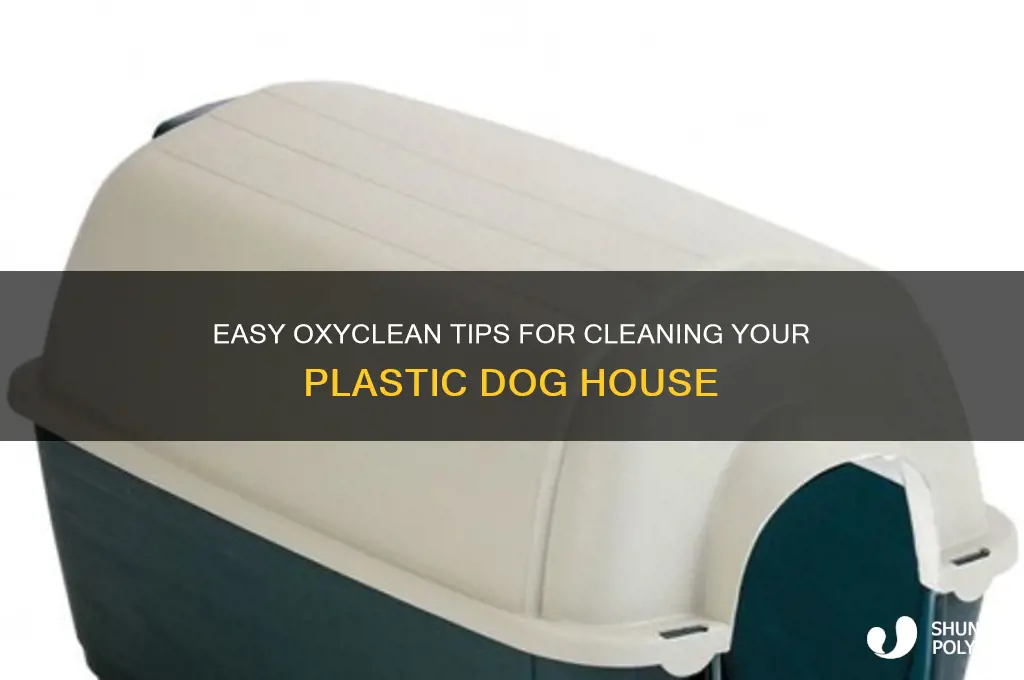 how to clean a plastic dog house with oxyclean