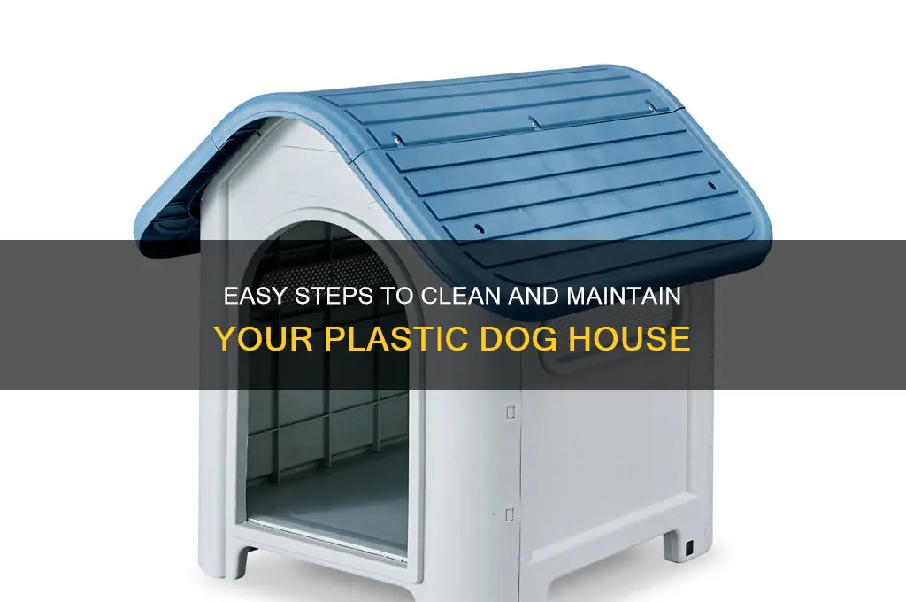 how to clean a plastic dog house