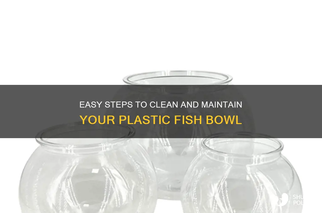 how to clean a plastic fish bowl