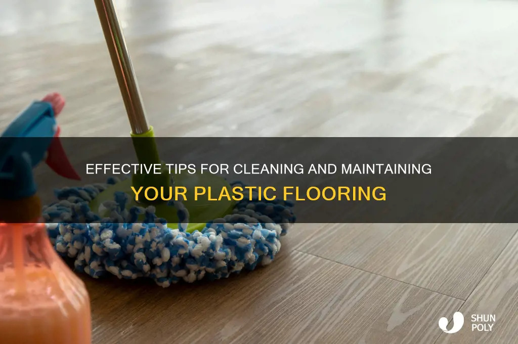 how to clean a plastic floor