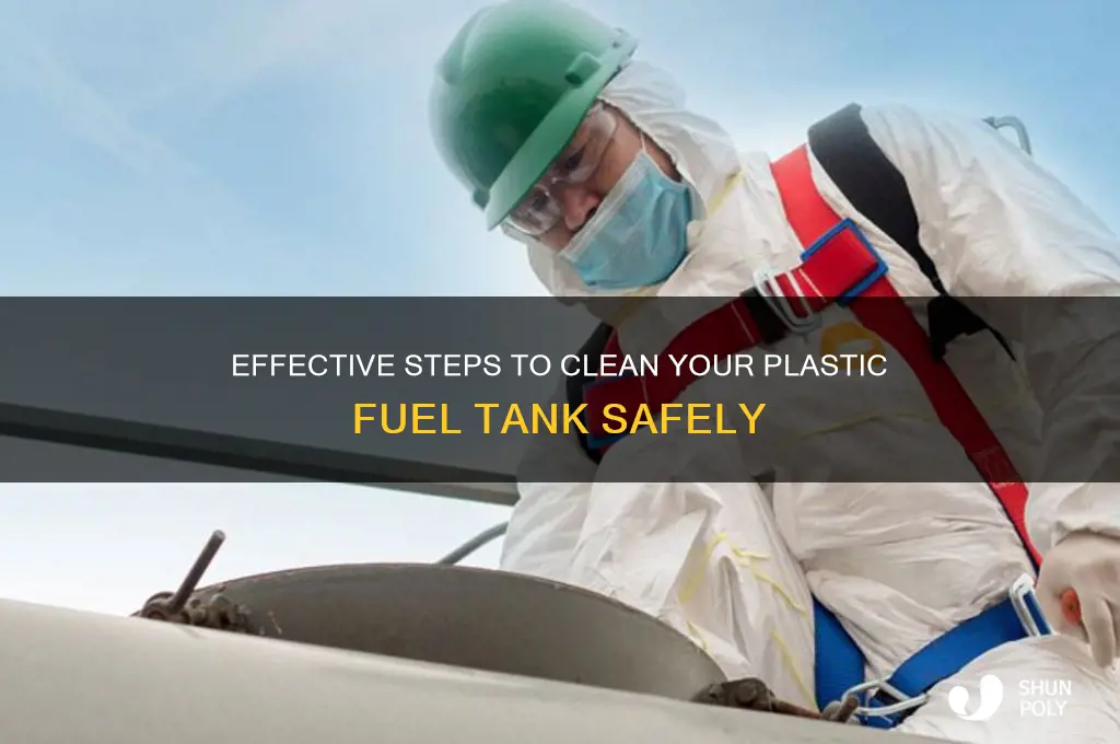 how to clean a plastic fuel tank