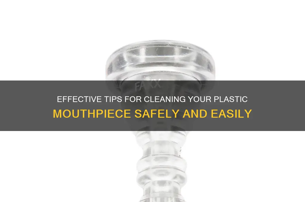 how to clean a plastic mouthpiece