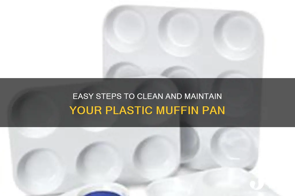 how to clean a plastic muffin pan