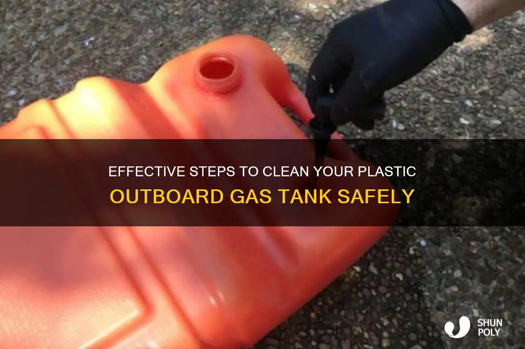 how to clean a plastic outboard gas tank