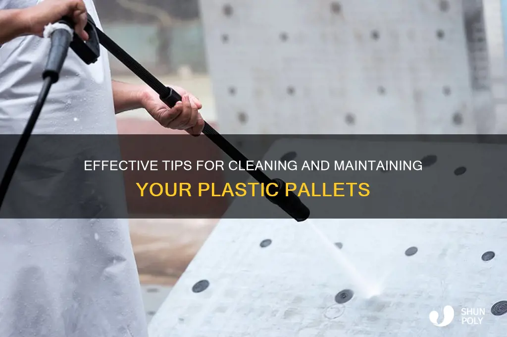 how to clean a plastic pallet