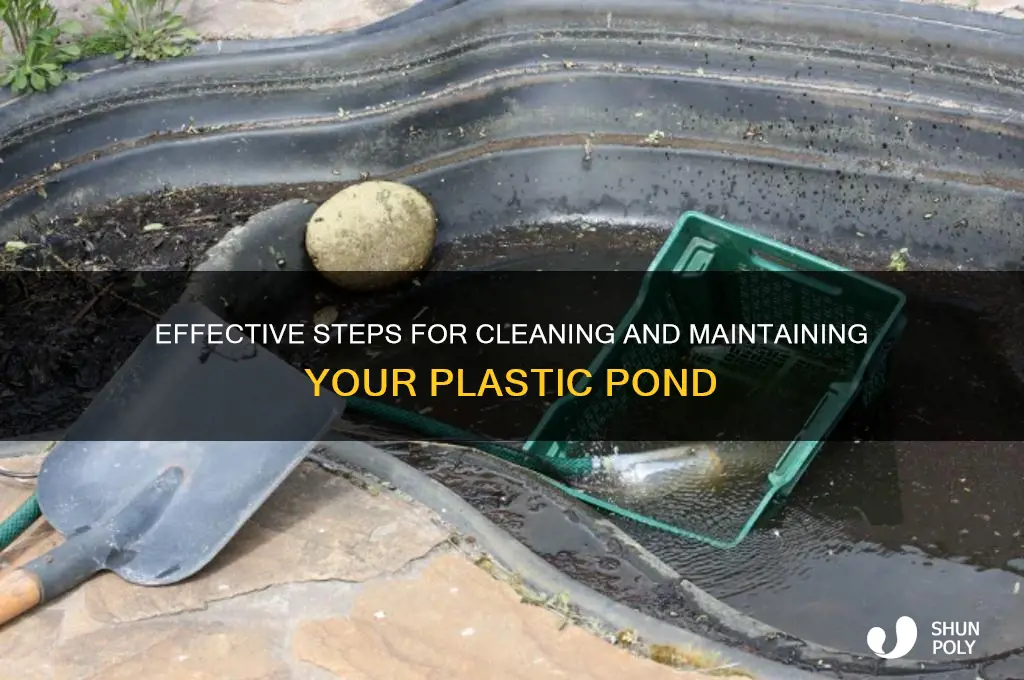 how to clean a plastic pond