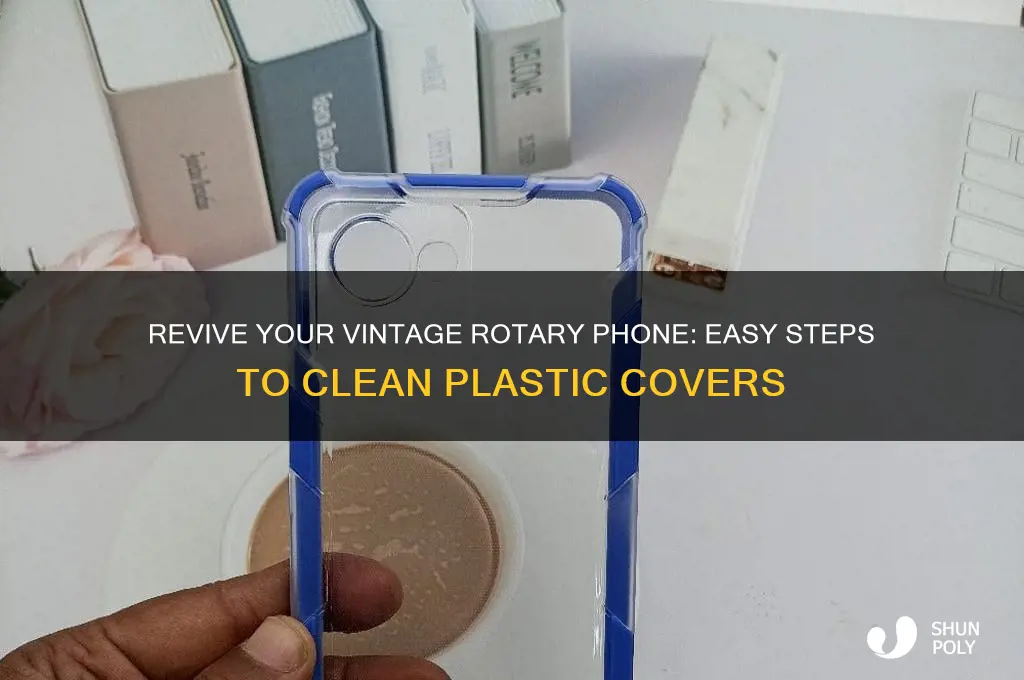 how to clean a plastic rotary phone cover