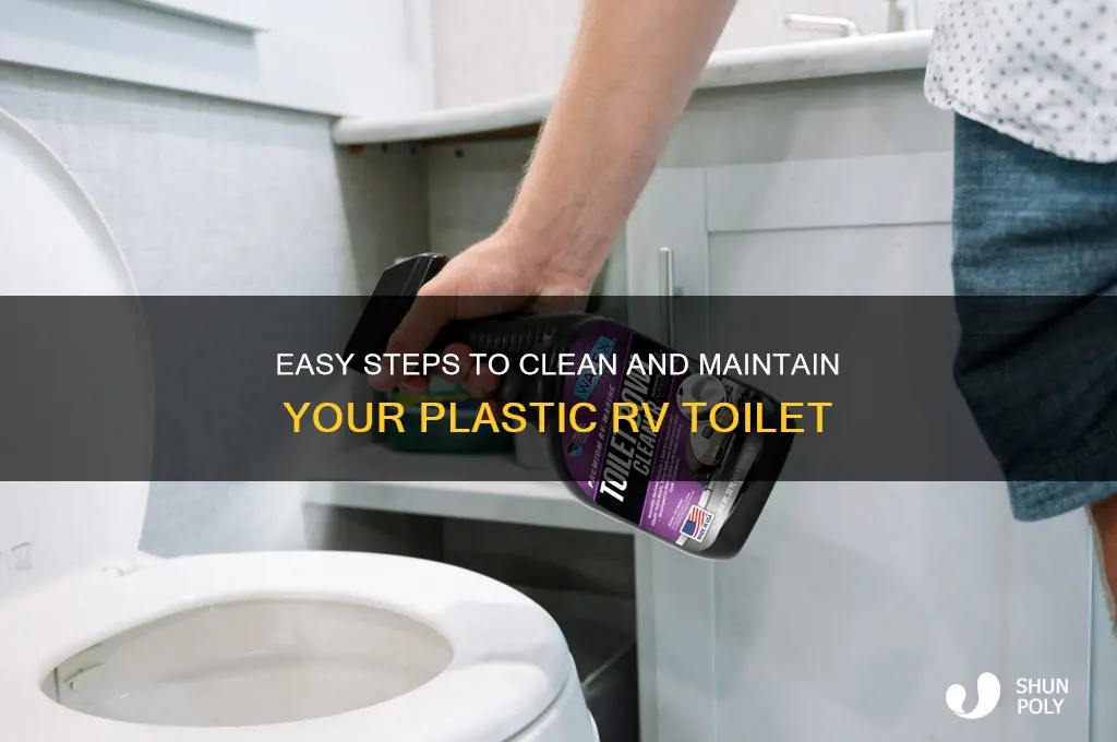 how to clean a plastic rv toilet