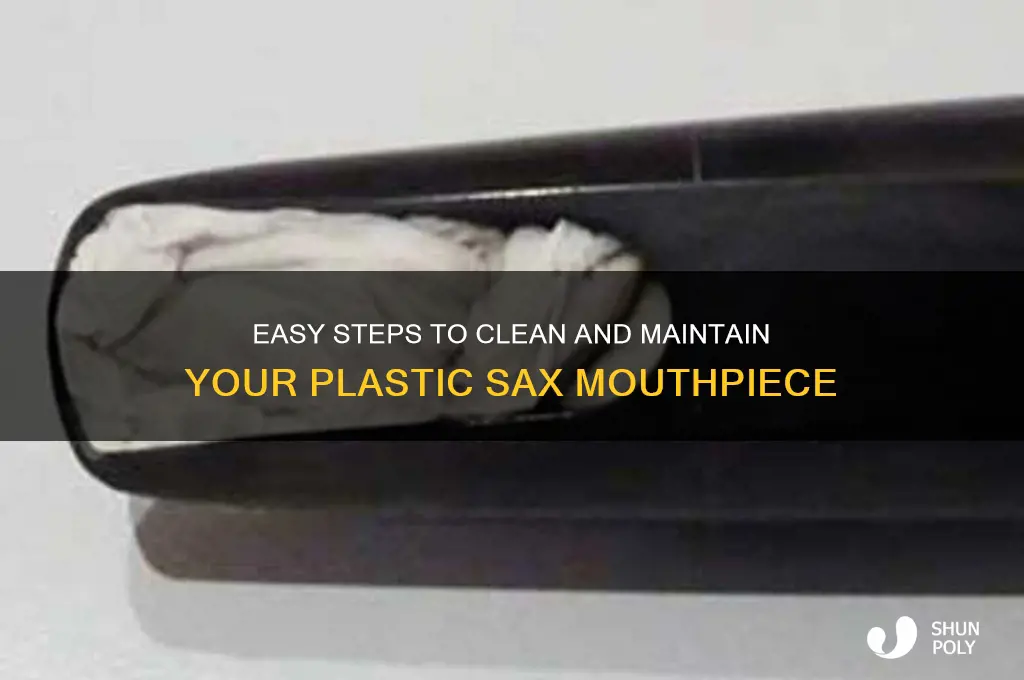 how to clean a plastic sax mouth piece