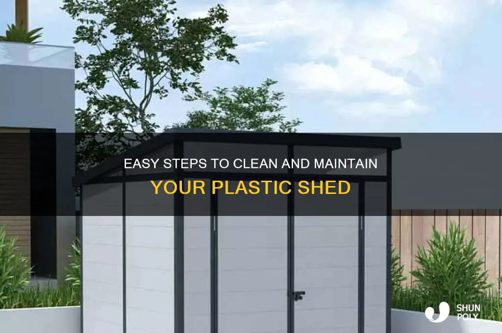 how to clean a plastic shed