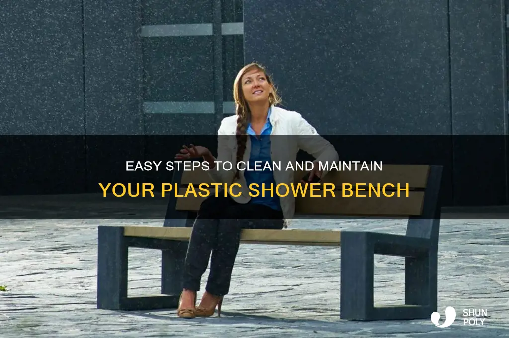 how to clean a plastic shower bench