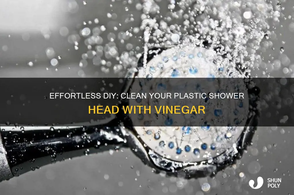 how to clean a plastic shower head with vinegar