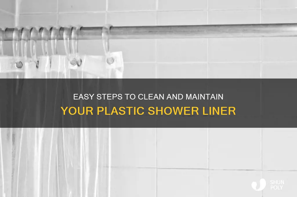 how to clean a plastic shower liner
