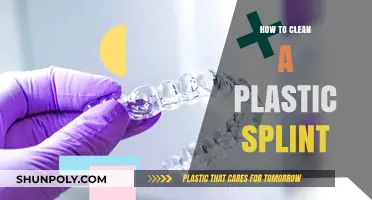 Effective Cleaning Tips for Maintaining Your Plastic Splint at Home