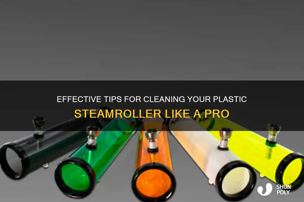 how to clean a plastic steamroller