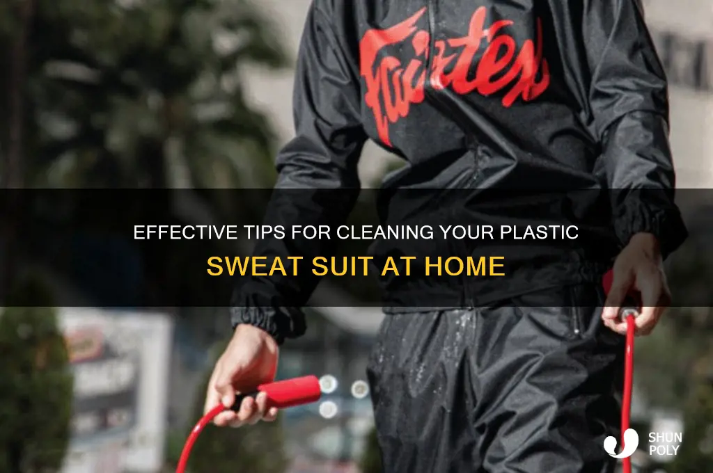 how to clean a plastic sweat suit