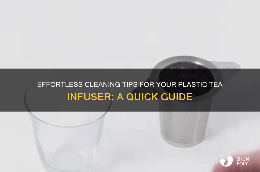 how to clean a plastic tea infuser