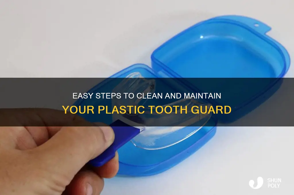 how to clean a plastic tooth guard